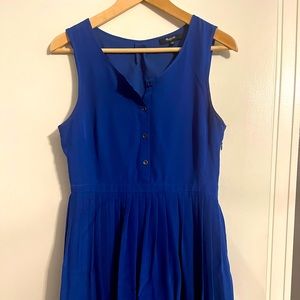Madewell blue silk dress